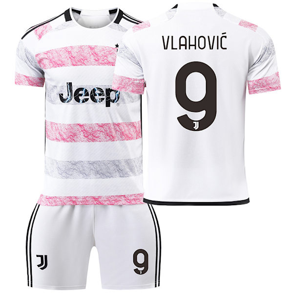 24 Ny säsong Juventus tröja borta kortärmad fotbollströja no kneepad 26# no socks