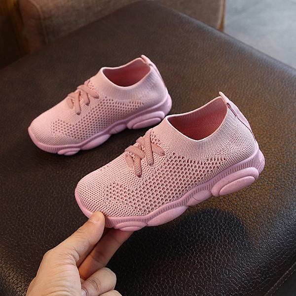 Big Boy Pappa Skor Stickade Singelskor Herr Dam Sportskor pink 29#