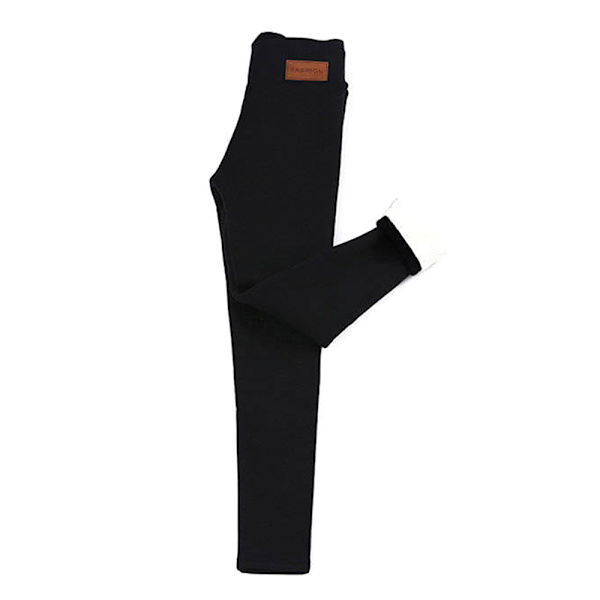 Vintervarma tjocka fleecefodrade thermal Stretchy Leggings Byxor Asian L