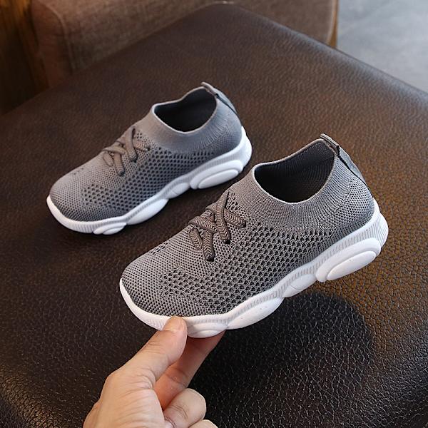 Big Boy Pappa Skor Stickade Singelskor Herr Dam Sportskor grey 37#