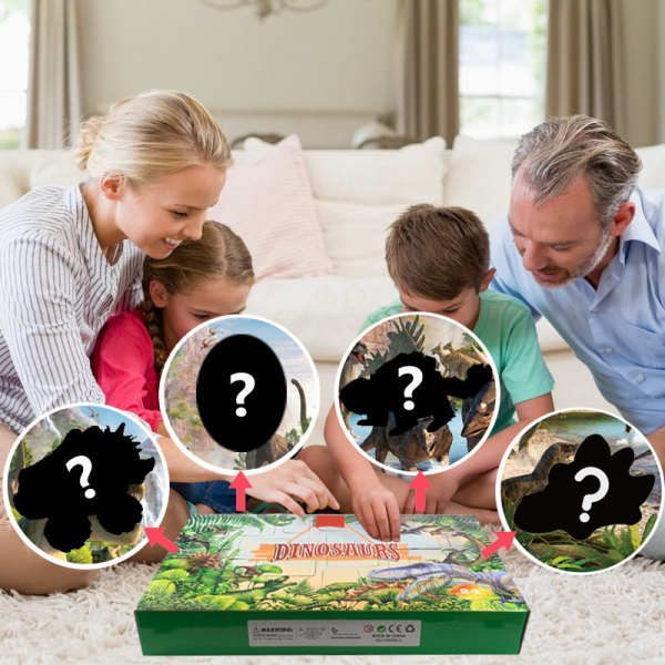 Julklapp Countdown Kalender Dinosaur Toy Decompression Set same as picture