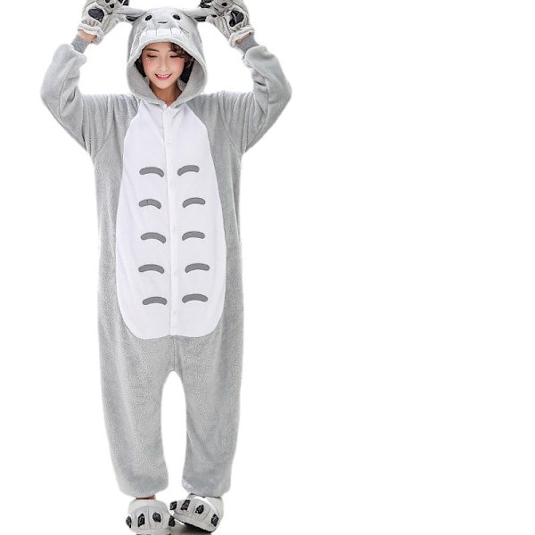 Totoro Cat 1 Piece Pyjamas vuxen Heminredning Par Pyjamas Totoro M