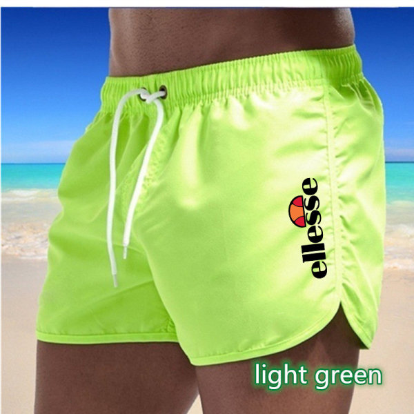 Sportshorts i flerfärgad strandpolyester för män Green 2XL