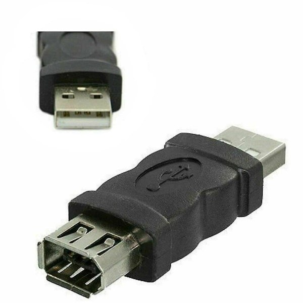 Firewire IEEE 1394 6-stifts hona F till USB M hankabeladapter As shown in figure