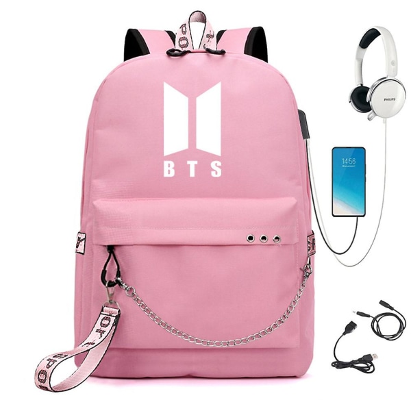 Bts Ryggsäck Söt USB Color-5