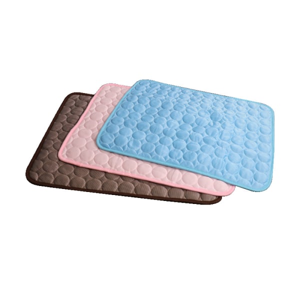 Summer Pet Ice Cushion Dog Ice Silk Cushion Cat Ice Cushion Light Grey M Within 12 catties