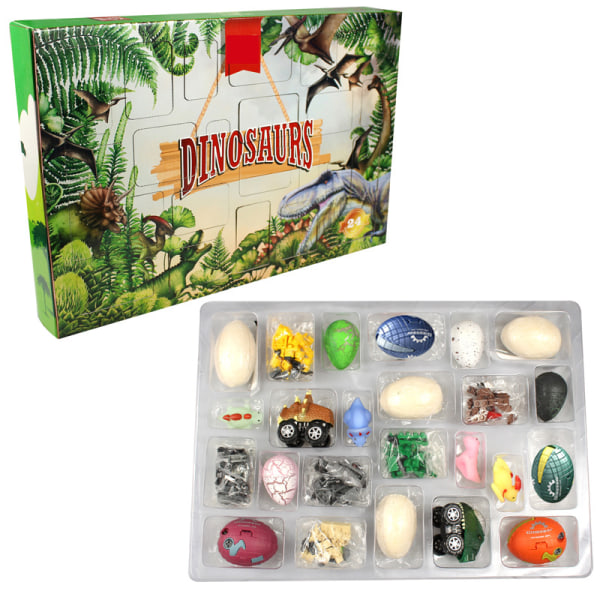 Julklapp Countdown Kalender Dinosaur Toy Decompression Set same as picture