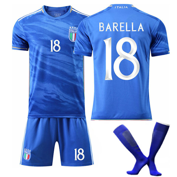 2324 Europacupen Italien hemma6Villatti1Donaruma18Barela14#tröja NO.18with socks 28