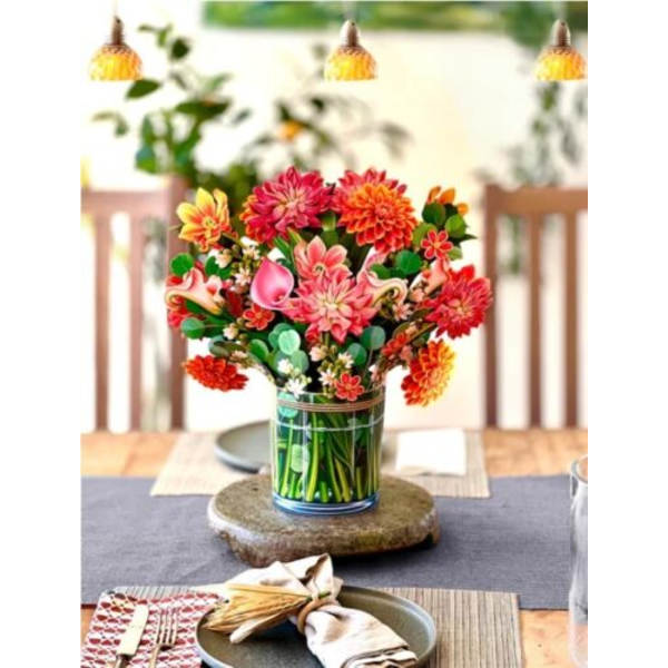 Mors dag gåva pop up blombukett gratulationskort barn gåva 2