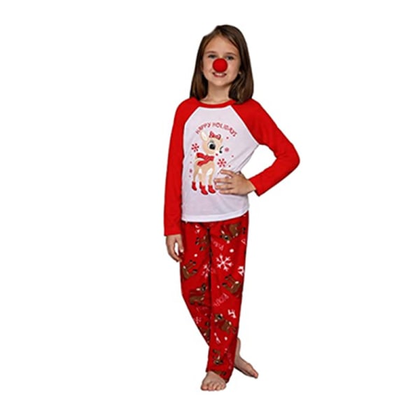 Barn Vuxen Familj Matchande julpyjamas Elf Nightwear Kid-11Y