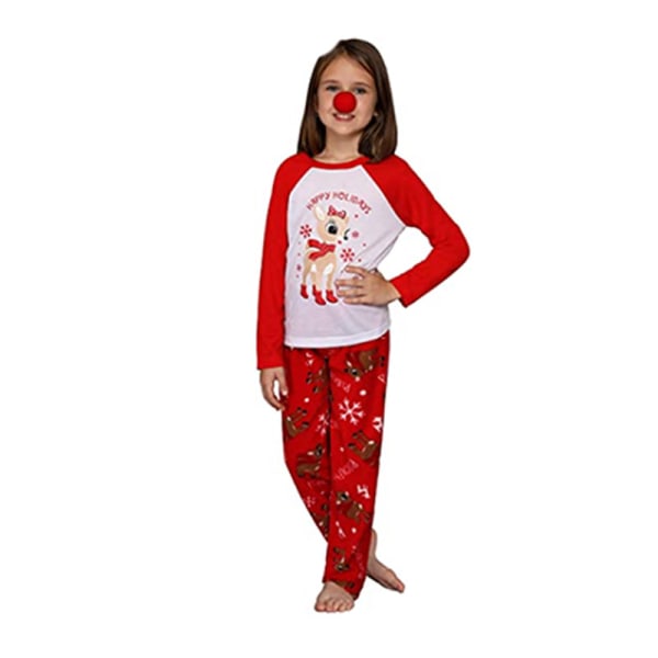 Barn Vuxen Familj Matchande julpyjamas Elf Nightwear Kid-13Y