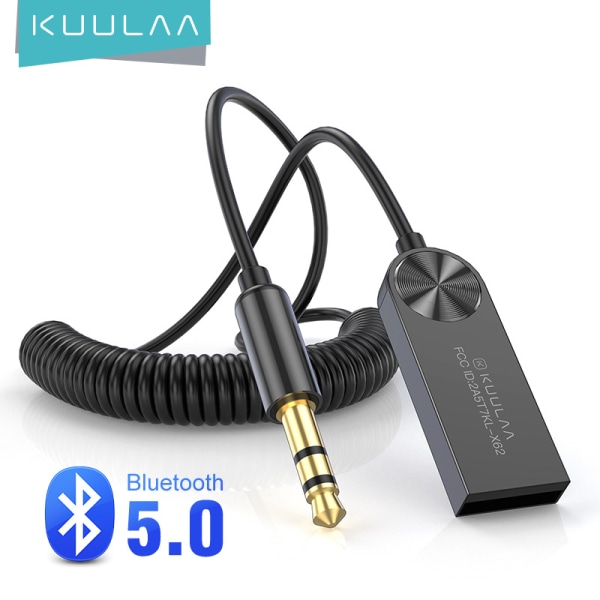 Bil Bluetooth mottagare AUX Audio Bil Handsfree trådlös musik black USB interface