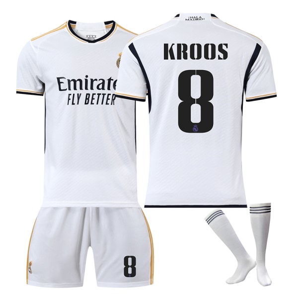 2324 Real Madrid fotbollströja 8 NO.8with socks 28