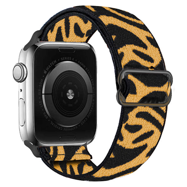 iwatch7new elastisk nylon justerbar elastisk vävd äppelrem Zebra Yellow 38mm40mm41mm