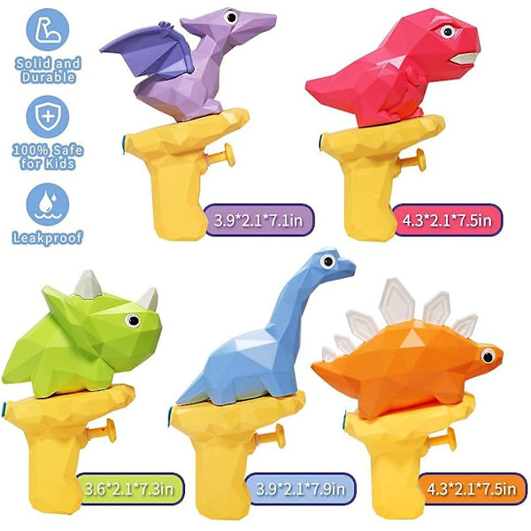 Dinosaur vattenpistol press mini tecknad vatten leksak Tyrannosaurus rex