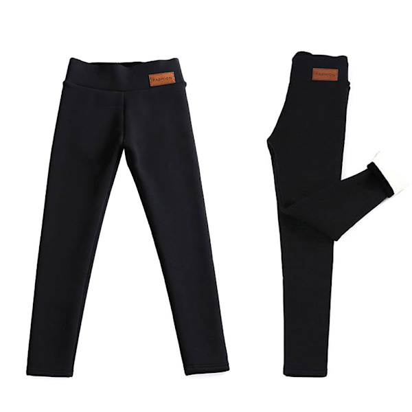 Vintervarma tjocka fleecefodrade thermal Stretchy Leggings Byxor Asian M