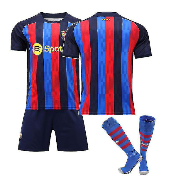 Messi No.10 Barcelona Fotbollströja Training T-Shirt Kit 22/23 No number m