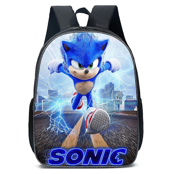 Kids Sonic The Hedgehog Ryggsäck Ryggsäck Studentväska Presenter B