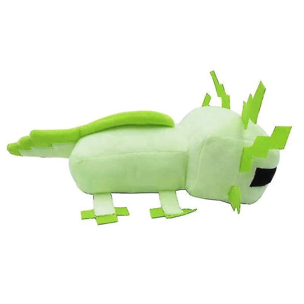 34 cm Minecraft Axolotl Plush Toy Green Figure Collection as picture