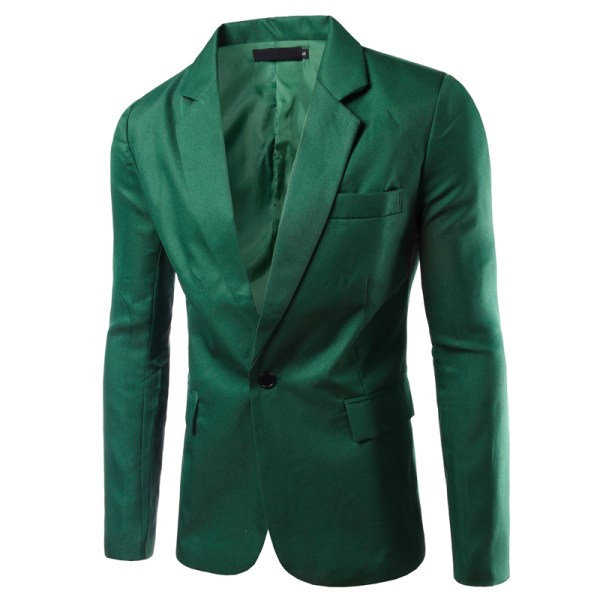 Kostymjacka för män Slim Fit Business Casual Blazer green xs