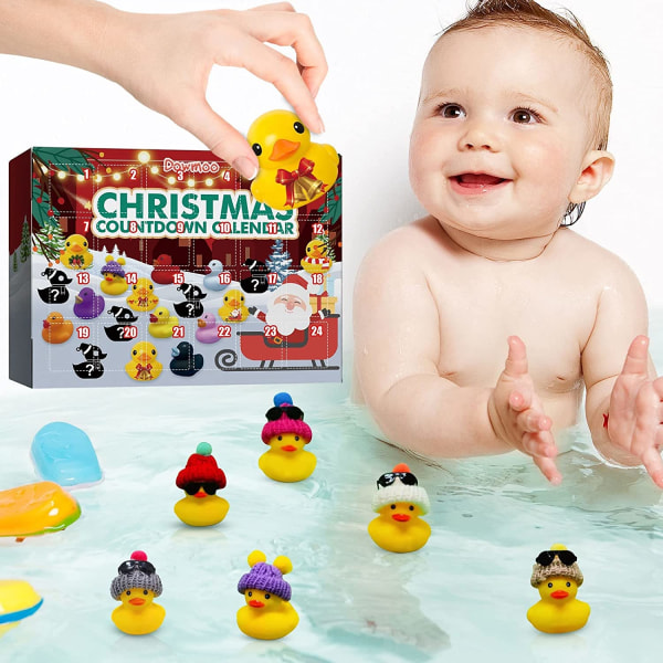 24 Rubber Ducks Adventskalender 2022 Julklappar för barn