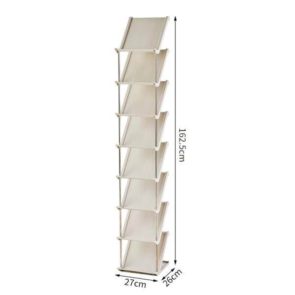 Skoställ hushållsingång inomhus söm sovsal toffelställ cream 8 layers
