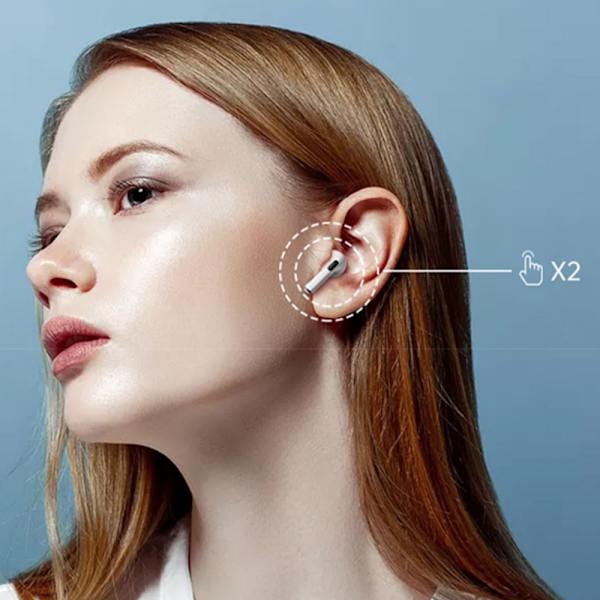 Earpods dentala hörlurar med trådar gränsöverskridande brusreducering white headphone