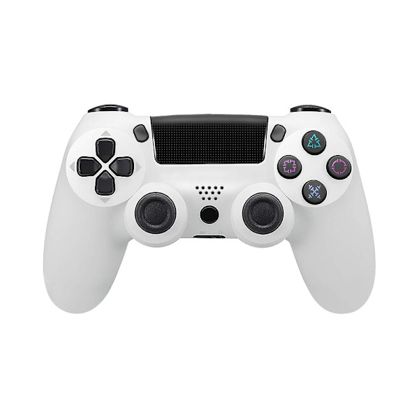 Trådlös Bluetooth -spelkontroll för Playstation 4 White