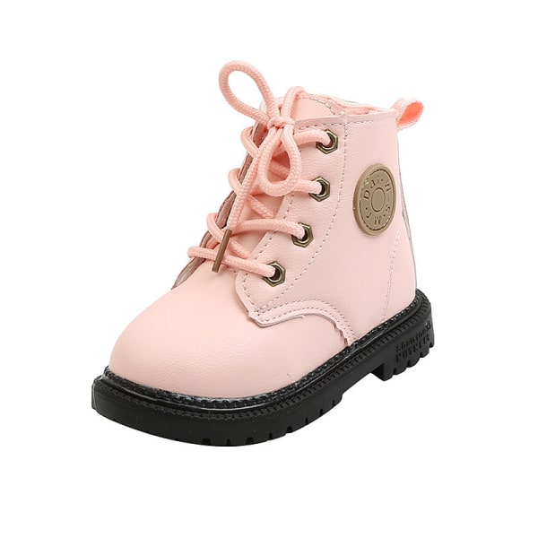 Nya Vinter Baby Snow Boots Barn Mjuk Sole Walking Skor pink 25#