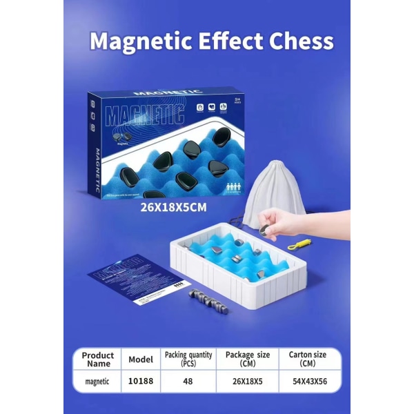 förälder-barn interaktion magnetisk effekt schackspel style 2 Equipped with sponge and rope