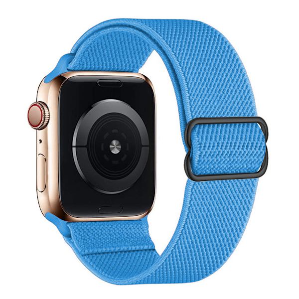 iwatch7new elastisk nylon justerbar elastisk vävd äppelrem sky blue 38mm40mm41mm