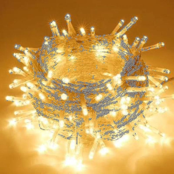 10 Meter Led Lantern String Lights, Julbröllopsdekoration (varm vit)