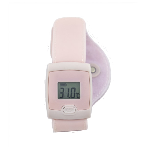 Digital Baby Smart Bluetooth Termometer Smart Fever Temperatur Armband LCD-skärm pink