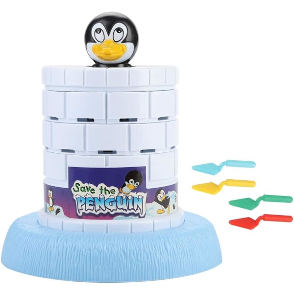 Save the Penguin Ice Game Roligt utmanande barnspel Hjälp att spara genom att turas om att gräva ur isen för baby