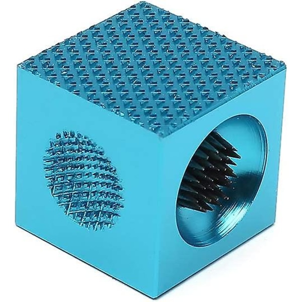 Fyrkantig grinder biljardkö reparationsverktyg för hudspets nålreparatör (1 st) blue