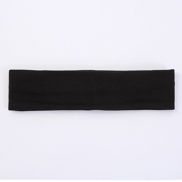 2 elastiska hårband av polyester C: 5~6 x 20cm. 1 svart 1 vit