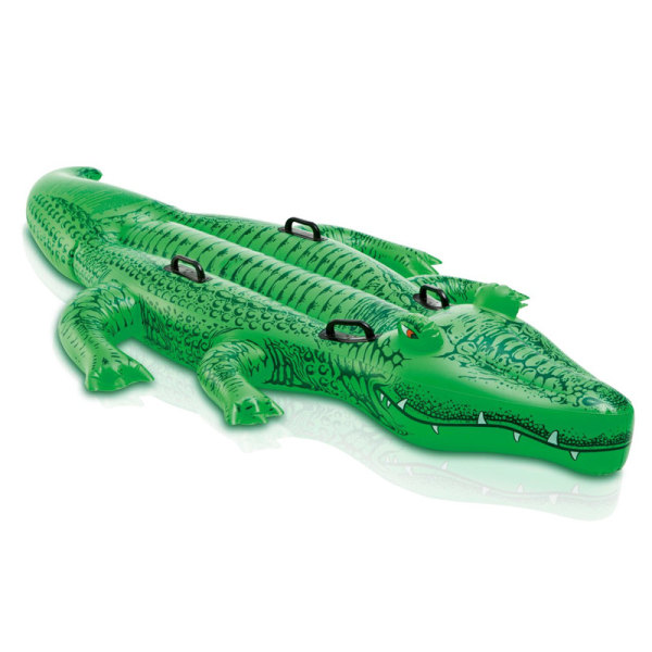 Dubbel krokodilfäste för barns vattenbadring för vuxna med spotmonterad leksak