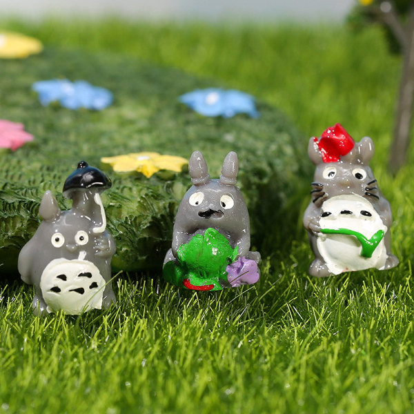 Moss Micro Landscape Ornament My Neighbour Totoro Resin Small Ornament Mini Animal Ornament