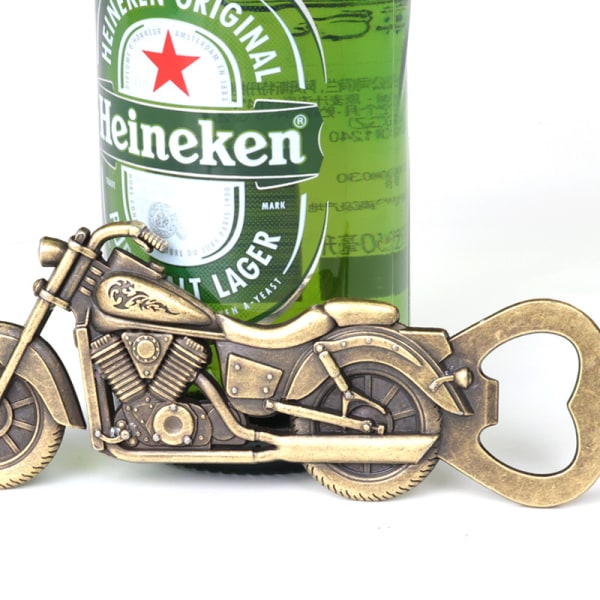 Unika motorcykel öl presenter för män Vintage motorcykel flasköppnare, fars dag present födelsedag