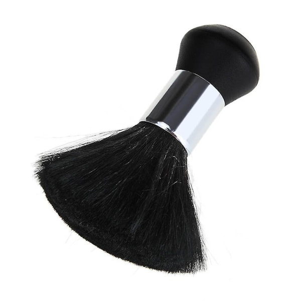 Mjuk hårborste hårklippningsborste fiber svart hår frisörverktyg