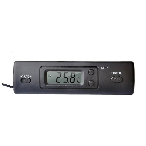 Mini termometer Elektronisk digital bil termometer inomhus utomhus multifunktion termometer tid Temperatur display med sond