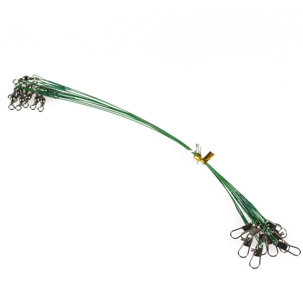10 Luya wire front wire finish stark spänning anti-bit slitstark lätt havsvatten bältesstift green