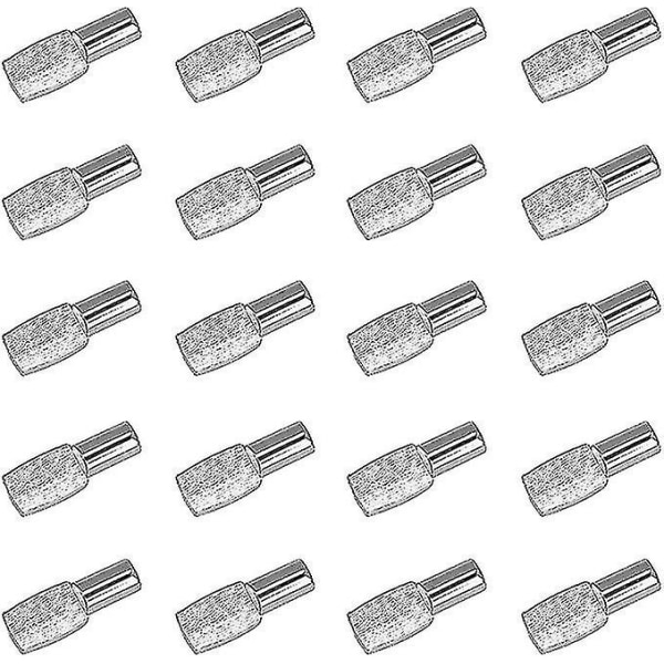 Betterlifefg-20st stift, pinnfäste Hylla Nickelpläterade metallplåtfästen för skåp Skrivbordstillbehör - 5mm*19mm