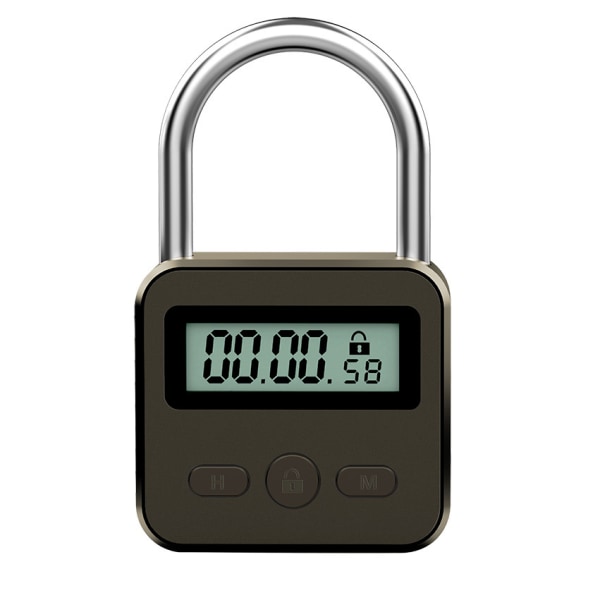 Smart Time Lock, 99 timmar Max Timing Lock med LCD-skärm Multifunktions elektronisk resetimer B