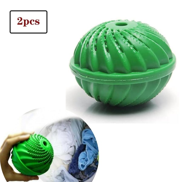 Tvådelad Plast Tvättboll Tvättboll Multifunktionell Magic Tvättboll