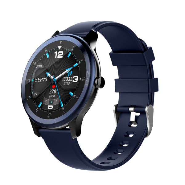 Chronus Bluetooth Smart Watch Vattentät G28 Ultratunn Fitness Träningsmätare Pulsblod blue