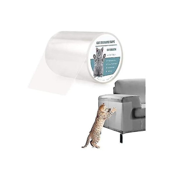 Cat Sofa Protector, 15 * 100cm Transparenta möbelskydd mot katter anti-scratch för kattmöbler