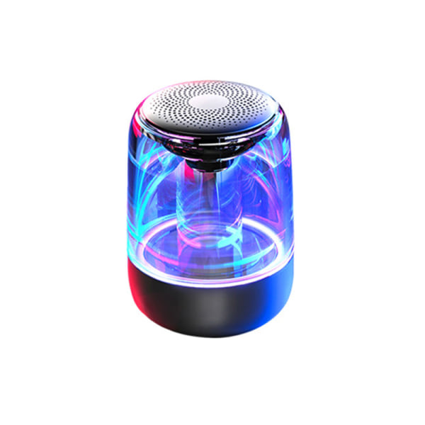 Bärbar Bluetooth högtalare, äkta trådlösa stereohögtalare, kristallklart stereoljud, rik bas, trådlös räckvidd black