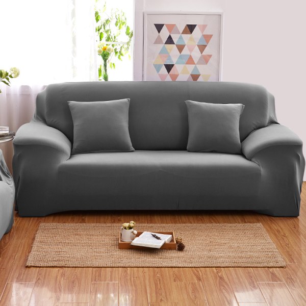 Stretch cover Home Decor 3-sits soffa - Super Stretch - Grå (195-230cm)