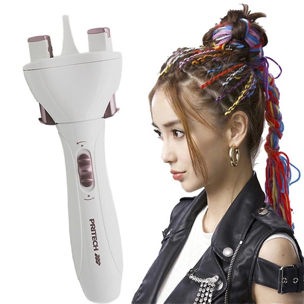 Hair Braider Elektrisk Flätad Twist Curling Automatisk Twist Braider Stick Device